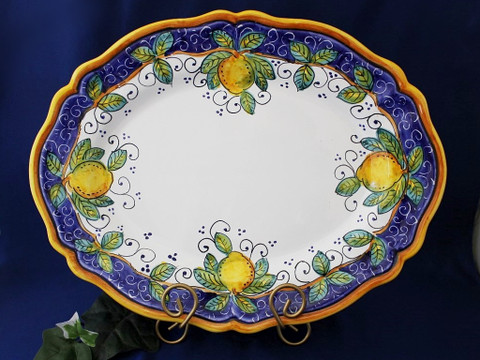 Deruta Lemon Serving Platter