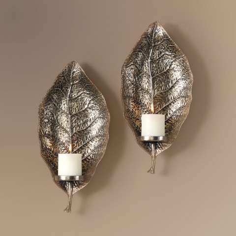 Floating Leaves Wall Sconces
