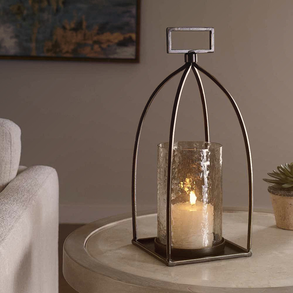 Bronze glass candle sale holders