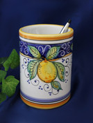 Deruta Lemon Pen Cup, Deruta Pencil Holder