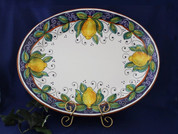 Deruta Alcantara Lemon Serving Platter