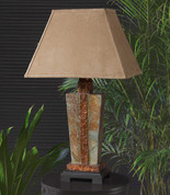 Coppertone Slate Table Lamp Replacement Glass
