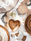 Wooden Heart Bowls, Wooden Love Heart Bowls