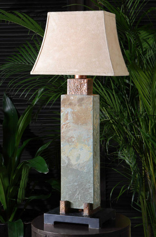 Coppertone Slate Table Lamp Tall Replacement Shade