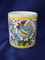 Orvieto Italian Ceramic Pen Cup Toothbrush Holder, Gallo Rooster Wine Goblet Cup