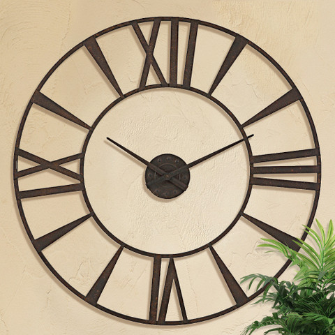 Oversized Iron Storehouse Wall Clock