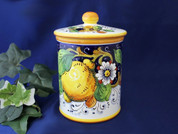 Tuscan Lemons Biscotti Jar Canister
