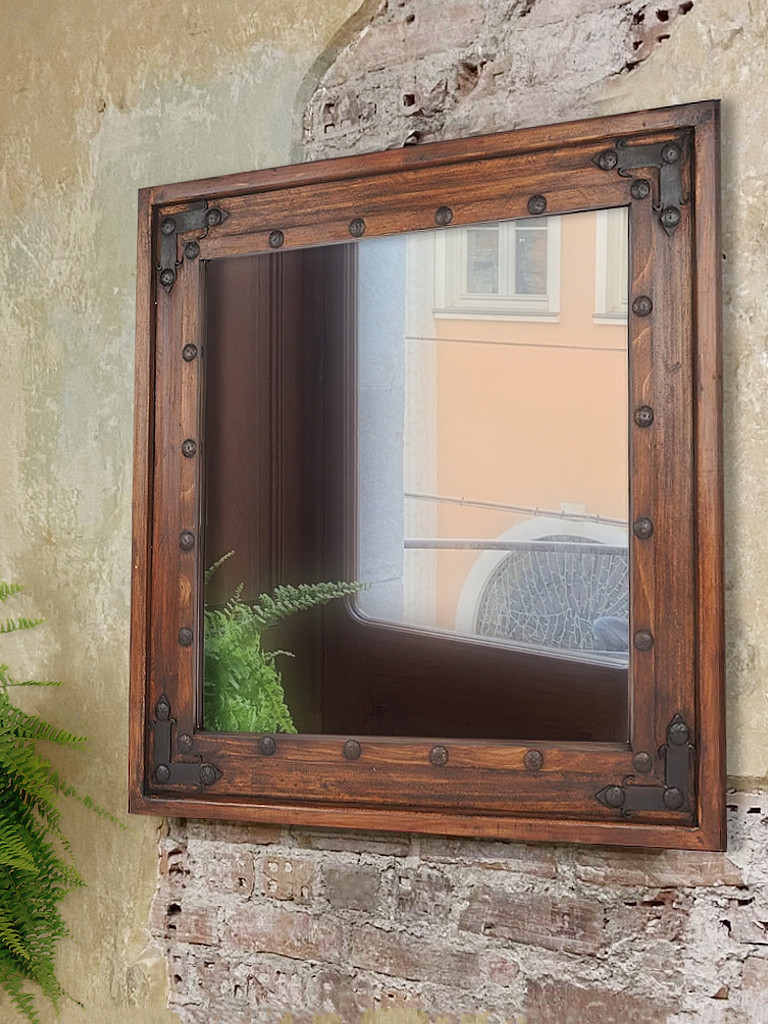 Modern rustic mirror sale