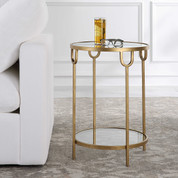 Two Tier Iron Accent Table