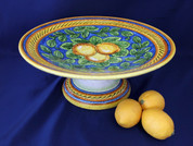 Deruta Limoni Lemon Pedestal Bowl