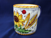 Tuscan Sunflower Coffee Mug Made in Italy