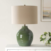 Olive Ceramic Lamp