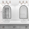 Arched Monterrey Metal Mirror Black