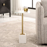 Tavolo Marble Accent Table White