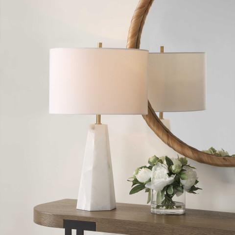 White Marble Lamp