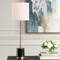 Ebonmere Black Marble Buffet Lamp