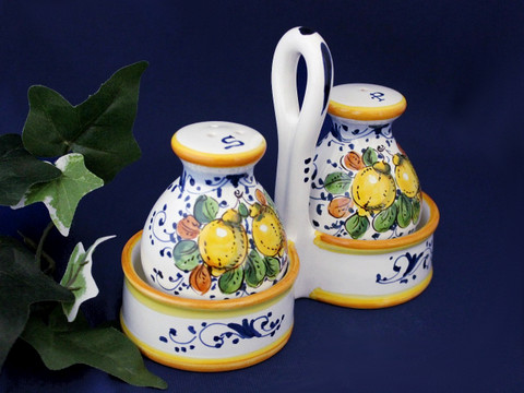 Limoncini Lemons Tuscany Salt & Pepper Set