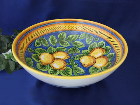 Deruta Limone Lemon Serving Bowl