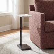 Tavolo Ferro Bianco Marble Accent Table