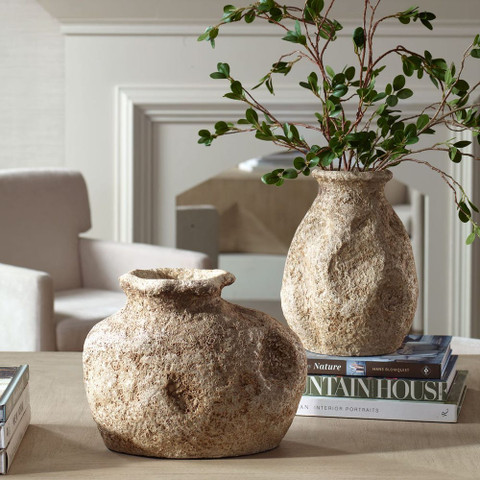 Artifacts Terracotta Indoor-Outdoor Vases, Tuscan Style Vase