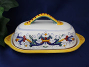 Deruta Ricco Butter Dish, Deruta Butter Dish