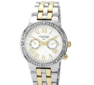 Anne Klein NY Women's 12/2093WMTT Crystal Accented Stainless Steel Watch