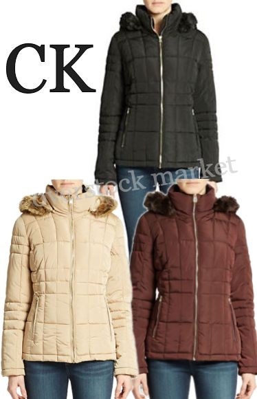 calvin klein women's quilted jacket