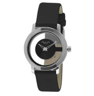 Display! Women's Kenneth Cole New York Transparent Dial Leather Watch KC2810
