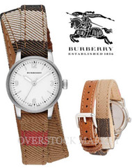 BURBERRY THE UTILITARIAN BURBERRY HOUSE CHECK CANVAS WATCH! BU7849
