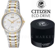 Women's CITIZEN EW1914-56P Eco-Drive Two-Tone Solar Powered Watch