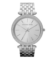 MICHAEL KORS DARCI STAINLESS STEEL CRYSTAL ACCENTED BRACELET WATCH MK3190