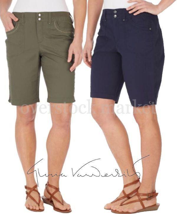 Womens Gloria Vanderbilt Beverly Bermuda Shorts Overstock Market