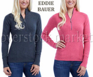 WOMEN'S EDDIE BAUER 1/2 ZIP PULLOVER SWEATER!
