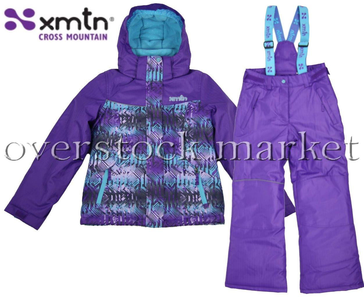 Xmtn Girls Winter Coat Bib Pant Set Ski Boarder Snow Sets