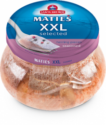 Herring Fillet Pieces XXL Selected Seasoned in a jar (260g pack)