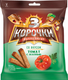 «3 Корочки», Rusks Tomato with Herbs (100g)