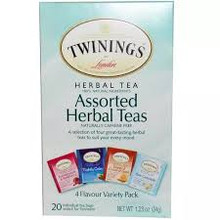 Twinings, Assorted Herbal Teas (20 Tea Bags)