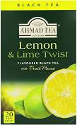 Ahmad, Lemon & Lime Twist Black Tea (20 Tea Bags)