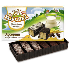 Wafer. Cake Korovka