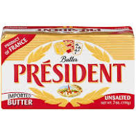 President, Unsalted Butter (198g)