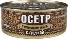 Ecofood Armenia, Sturgeon with Buckwheat in Olive Oil (240g)