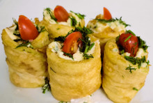 Stuffed eggplant rolls with farmer cheese 1lb