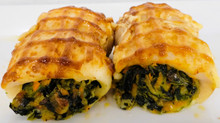 Stuffed Fillet Bassa with spinach & mozzarella, lb