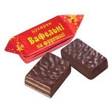 Waffle candies "Waffles on fructose", 0.5LB