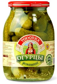 TODORKA Marinated Cucumbers Domashnie, 1L