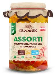 DWOREK Assorti (cucumbers, patissons, tomatoes), 850g