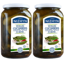 Nezhin Pickled Cucumbers Country Style in Brine, 920G