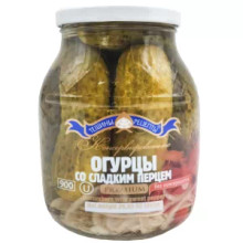 Тещины Рецепты  Cucumbers  With Sweet Pepper (840g)