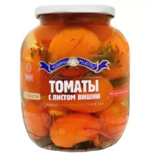 Тещины Рецепты Tomatoes With Cherry Leaves  (840g)