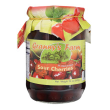 Granny's Farm Compote Light Syrup with Pits Sour Cherry 